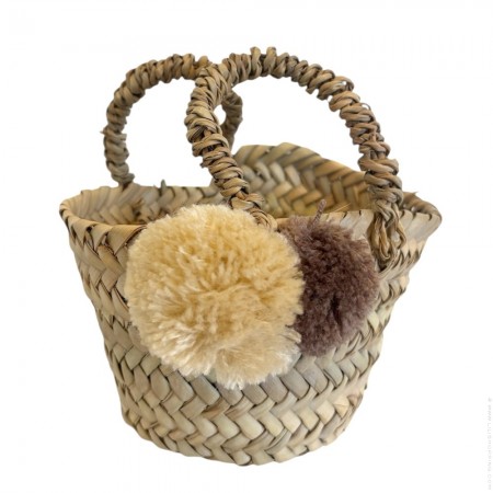 Burgundy Maman d'amour braided bag