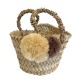 Panier brodé Maman d'Amour bordeaux