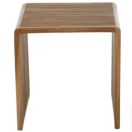 Cubic side table in recycled teak