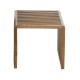Small cubic side table in recycled teak