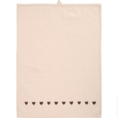 Terracotta checked kitchen towel