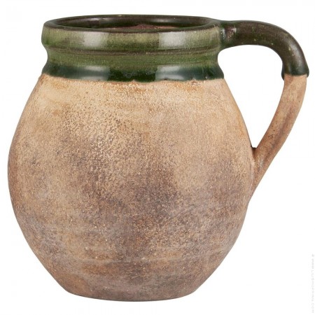 Green Torino 2 sandstone candle holder