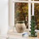Green Torino 2 sandstone candle holder