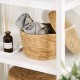 Seagrass basket with lid 28 cm