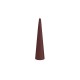 Bougie conique burgundy LED 5,8 x 21,5 cm