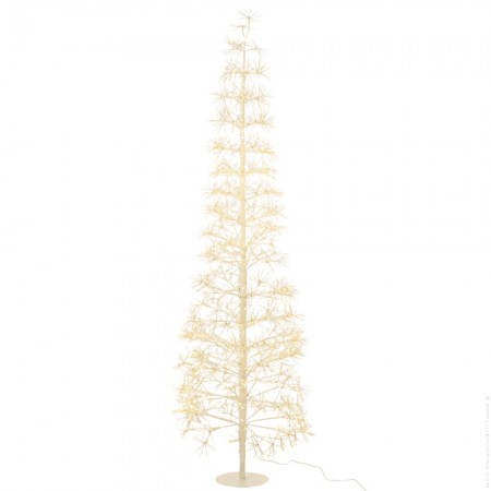 Arbre blanc lumières LED 80 cm