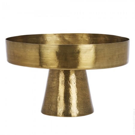 Hand hammered aluminium tray