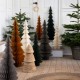 Sapin de Noël en papier à poser blanc cassé 93 cm