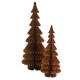Sapin de Noël en papier à poser ambré 93 cm