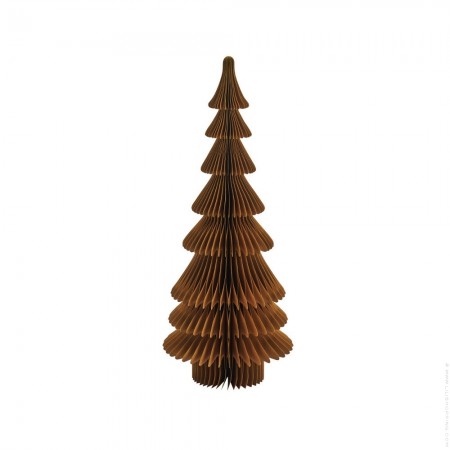 Sapin de Noël en papier à poser ambré 67 cm