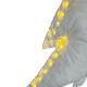 Off white velvet illuminated with leds 100 cm christmas tree