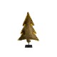 Sapin lumineux sur pied en velours kaki