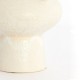 Ulloa shinny cream and brown 42 cm vase