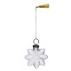 Hanging clear glass Xmas star