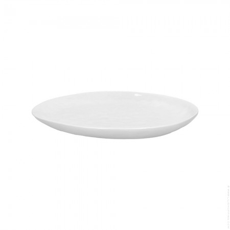 White Porcelino plate