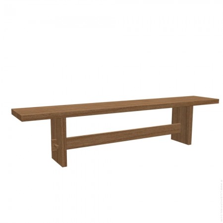 Walnut finish oak 180 cm Monastery bench