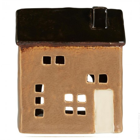 Chocolate and brown tealight white house