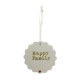 Happiness porcelain medallion