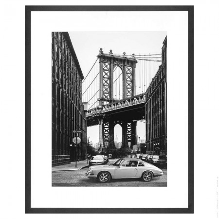 Manhattan bridge framed poster
