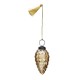 Hanging clear glass pinecone