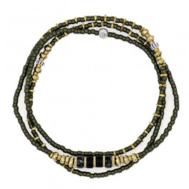 Bracelet 3 tours Avocado