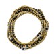 3 turn Alice black and gold bracelet
