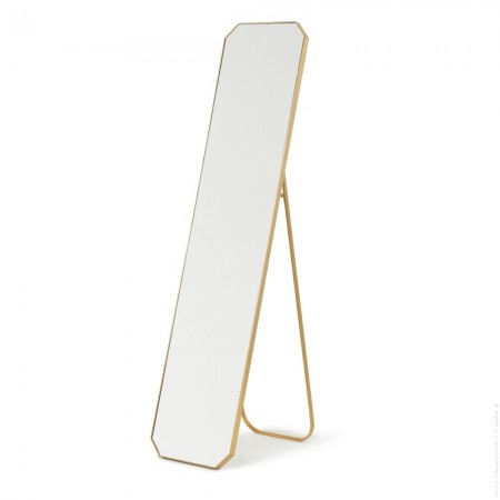 Golden standing floor miror