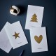 Set of 12 gliter gift tag