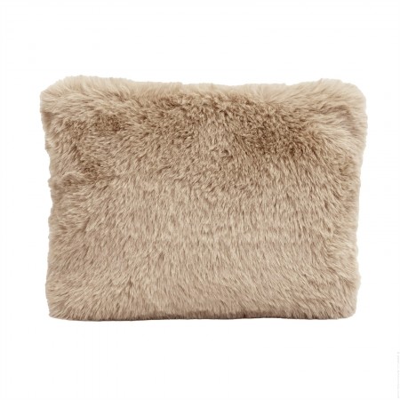 Pochette Chamonix fausse fourrure lin