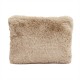 Pochette Chamonix fausse fourrure lin