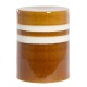 Cognac and white Mooca H 44 cm side table