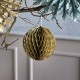 Set of 3 ivory Christmas balls 