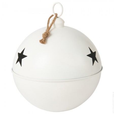 Boule de Noël 51 cm blanche