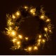 Couronne de Noël avec guirlande de led