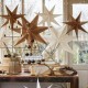 Antique brass Stars garland