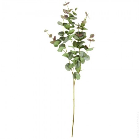 Green and pink eucalyptus artificial flower W 25 cm