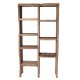 Recycled wood 2 columns bookcase