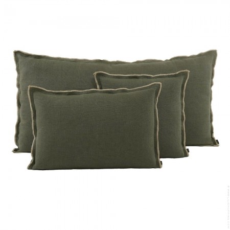 Housse de coussin Seoni naturel rectangle + int&eacute;rieur
