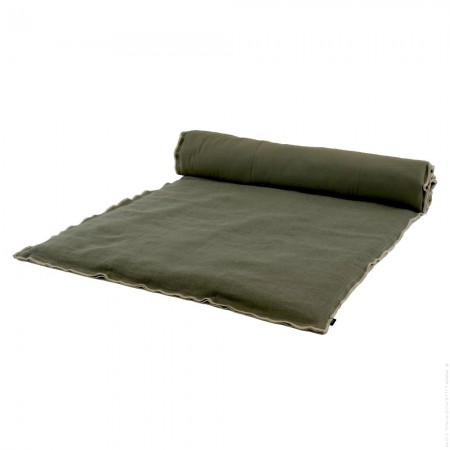 Khaki Seoni linen bedroll