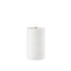 Outdoor white pillar candle LED 8,4 x 10 cm