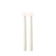 Ivory tapper candle LED 2,3 x 25 cm