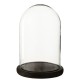 Cloche en verre sur socle 26 cm