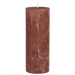 H18 cm rust pillar candle