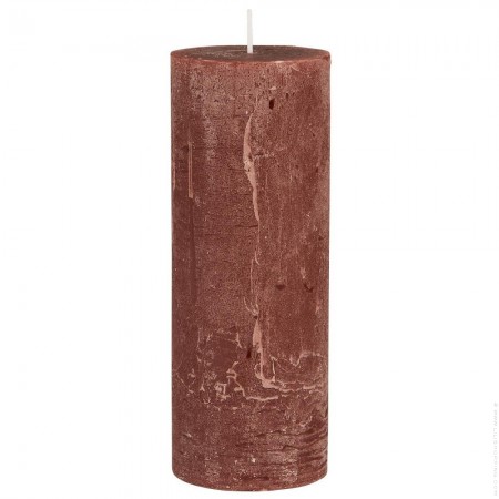 H18 cm rust pillar candle