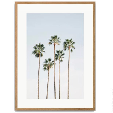 Regal palmtrees 40 x 50 oak framed poster