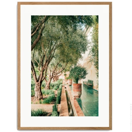 Emerald garden 40 x 50 oak framed poster