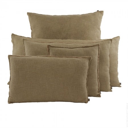 Housse de coussin Seoni naturel rectangle + int&eacute;rieur