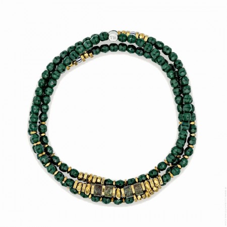 Bracelet 3 tours Blondie gold vanille