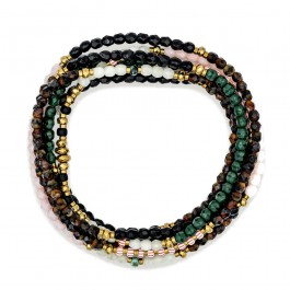 6 turn Nina multicolor bracelet
