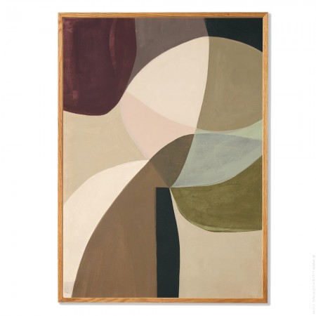 Affiche encadr&eacute;e Mouvement Abstrait 01 30 cm x 40 cm